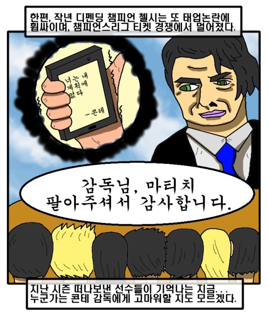 [훈의축구웹툰] 제 3화, 챔피언스리그 8강과 맨더비 그리고 아스날